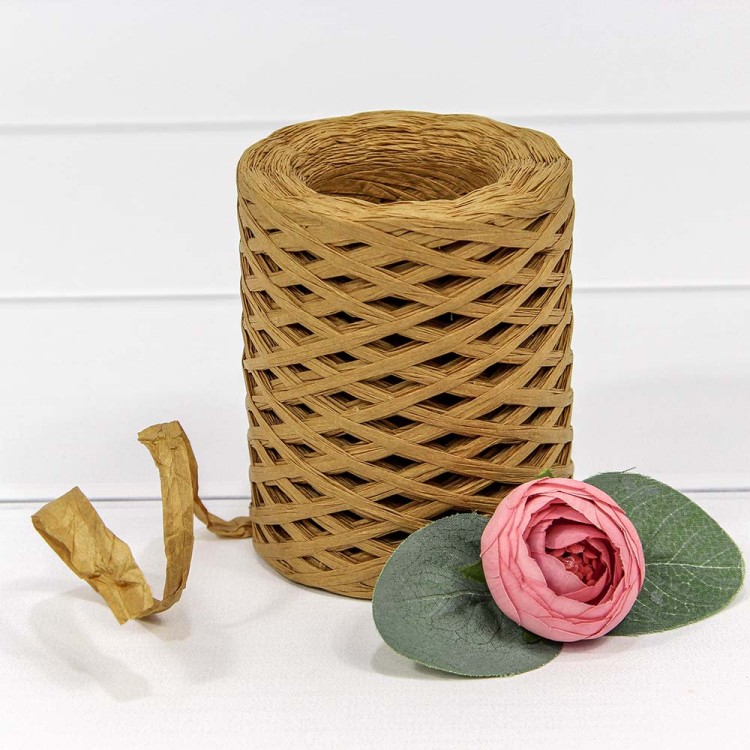 28870/2 Рафия бумажная 150м Коричневый 1/72