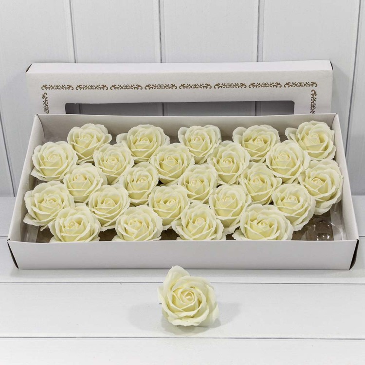 420053/19 Декоративный цветок-мыло "Большая роза" Шампань 6,5*7 25шт. 1/20 420053/19 Декоративный цветок-мыло "Большая роза" Шампань 6,5*7 25шт. 1/20