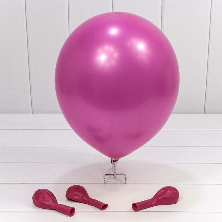12300/6 Шарики воздушные из латекса "Пастель" 12"/30см (100 шт.) 2,8г Пурпурный 1/50