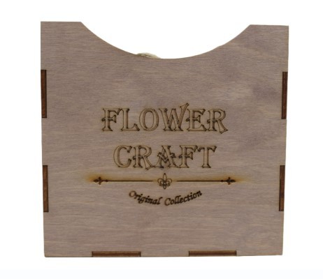 0000162 Набор кубик 4 в 1 "Flower Craft" (14*14; 13*13; 12*12; 11*11) Старёный дуб