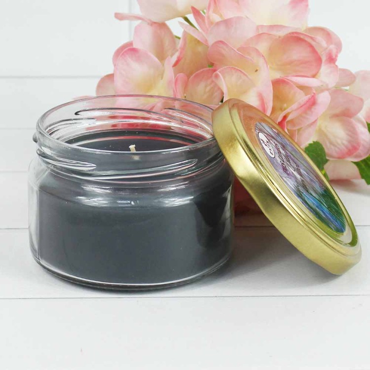 24006404031426 DARK WOOD  Свеча парафиновая ароматизированная в банке H-65мм D-85мм