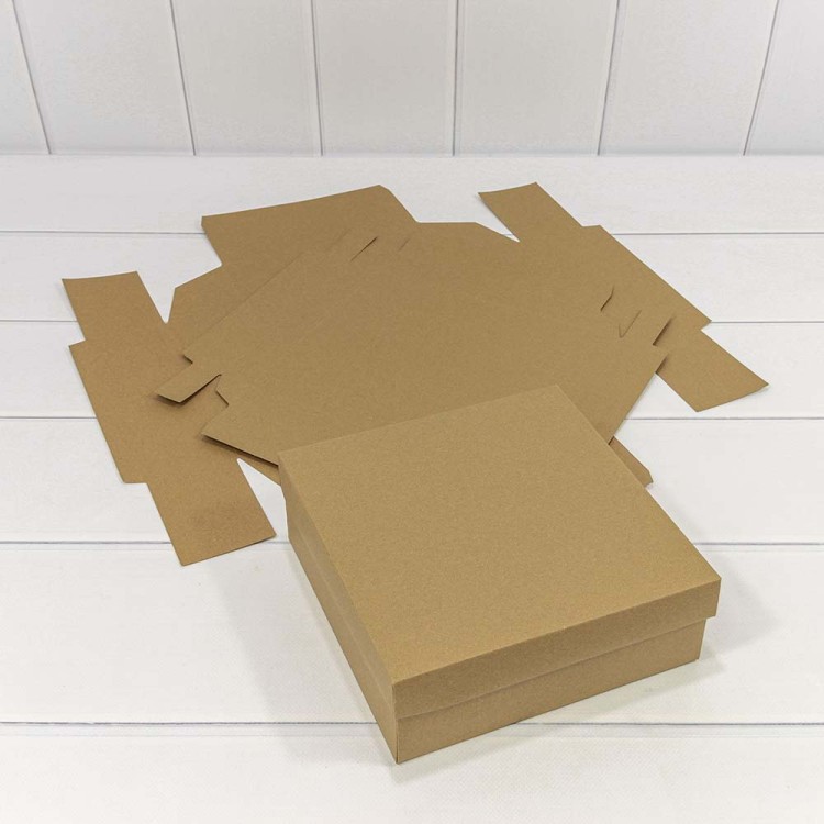 0007342 Коробка Квадратная 20*20*7 сборная Крафт класс А 1/20 1/300