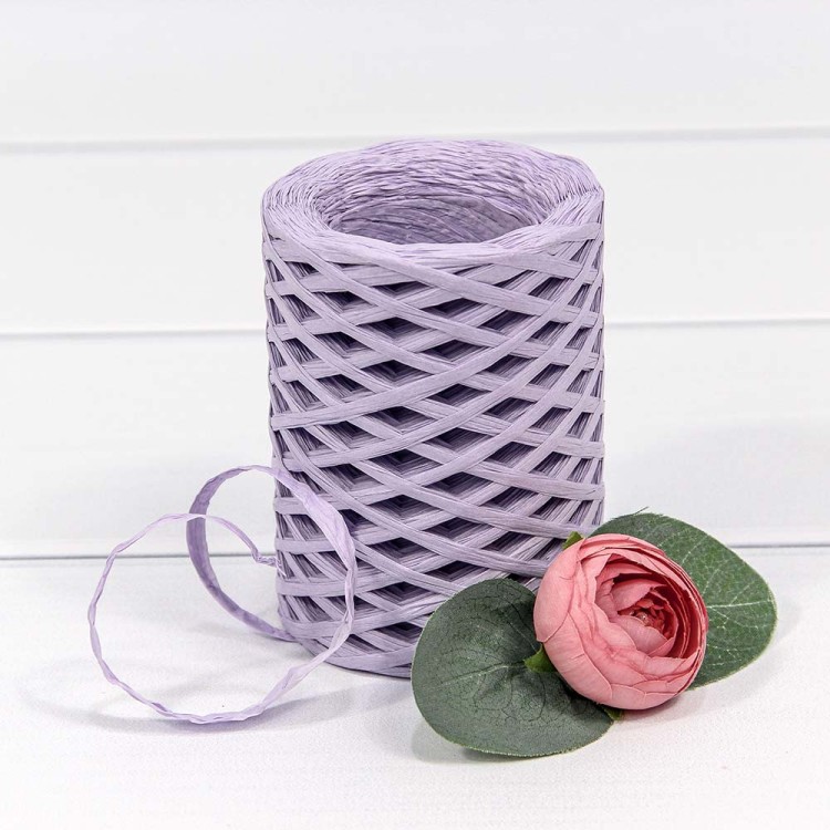 28870/6 Рафия бумажная 150м Сиреневый 1/72