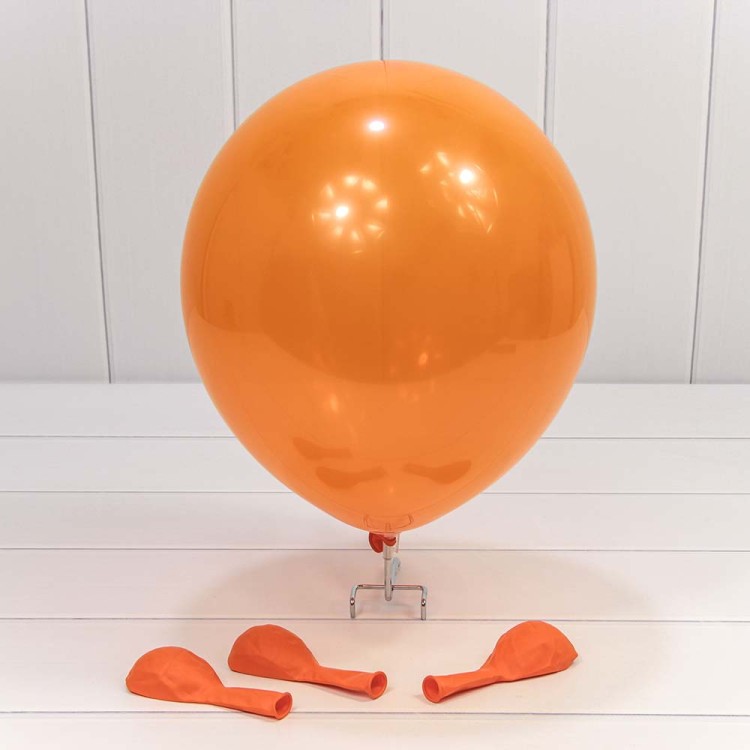 12300/10 Шарики воздушные из латекса "Пастель" 12"/30см (100 шт.) 2,8г Оранжевый 1/50