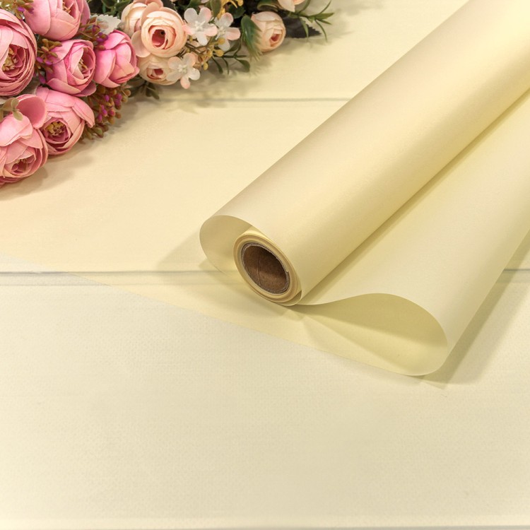 1657/2001 Плёнка 0,58*10м матовая однотонная 55мкм Бежевый-2001 1/30 1657/2001 Плёнка 0,58*10м матовая однотонная 55мкм Бежевый-2001 1/30