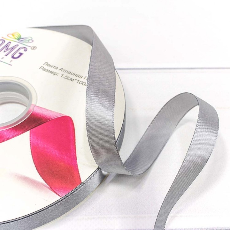556-15/014 Лента атласная полиэстер класс А светло-серый 1,5см*100ярд 1/18 1/72 556-15/014 Лента атласная полиэстер класс А светло-серый 1,5см*100ярд 1/18 1/72