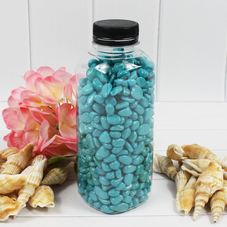 301788780A02 Галька цветная бирюза (фракция 5-10 мм) вес: 760г объем: 400мл