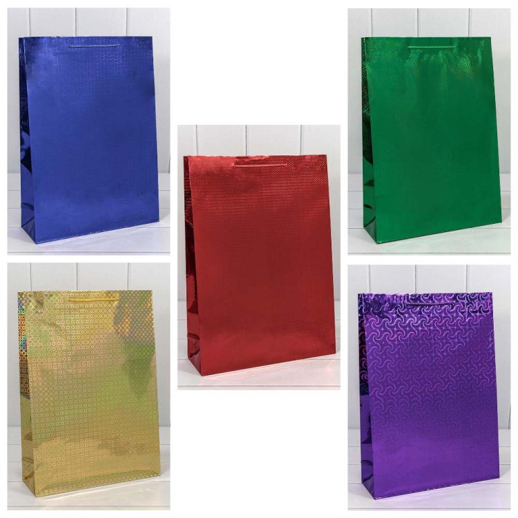 000LA Пакет подарочный голография (микс) 32*45*11 157г 1/20 1/240