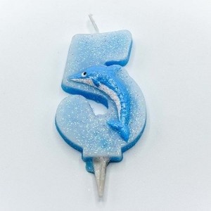 20012/5 Свечи для торта Цифра 5 "Дельфин" 6,7см 1/12 1/120 20012/5 Свечи для торта Цифра 5 "Дельфин" 6,7см 1/12 1/120