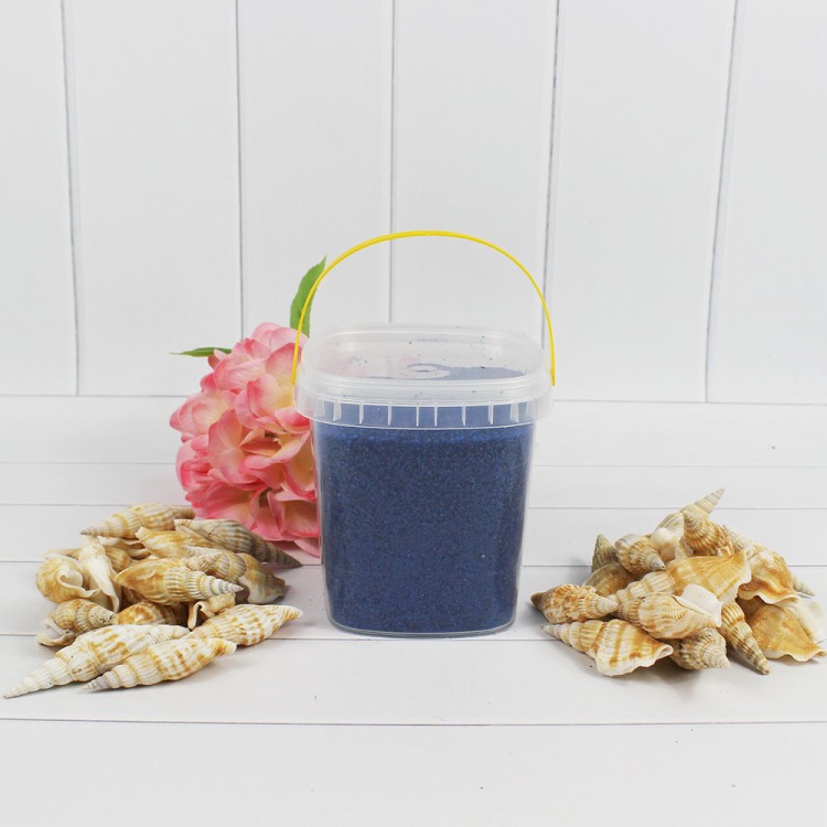 301527080917 Песок цветной темно-син. (кварцеваякрошка, фракция 0,5-1 мм) вес: 800г объем: 650мл