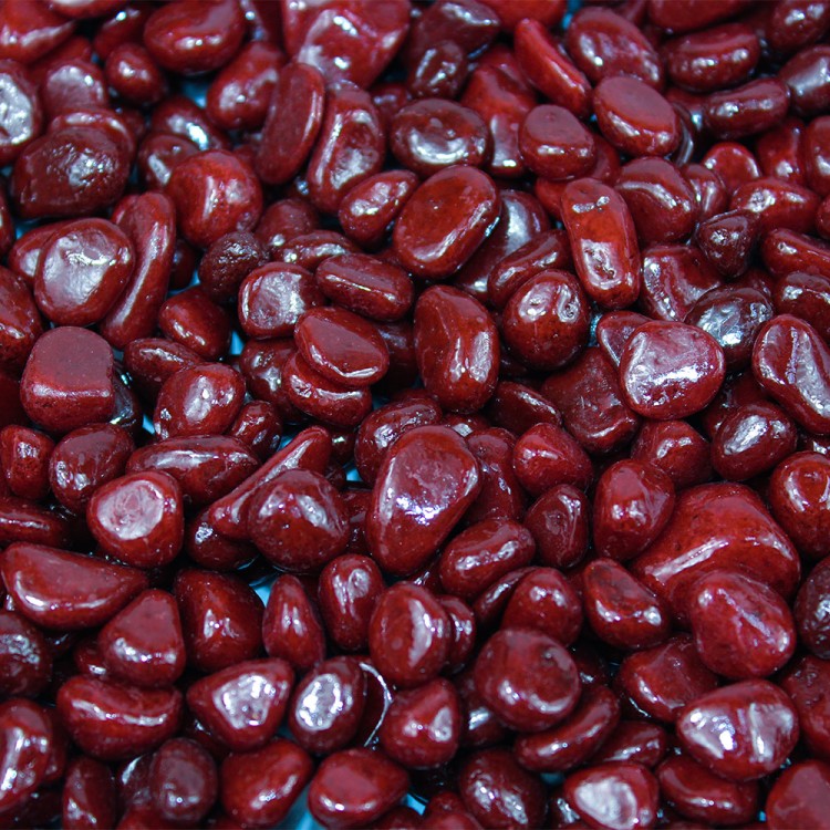 301788780A03 Галька цветная бордовая (фракция 5-10 мм) вес: 760г объем: 400мл