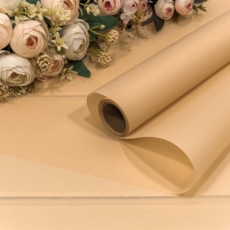 1657/1345 Плёнка 0,58*10м матовая однотонная 55мкм Бледный оранжево-жёлтый 1/30 1657/1345 Плёнка 0,58*10м матовая однотонная 55мкм Бледный оранжево-жёлтый 1/30