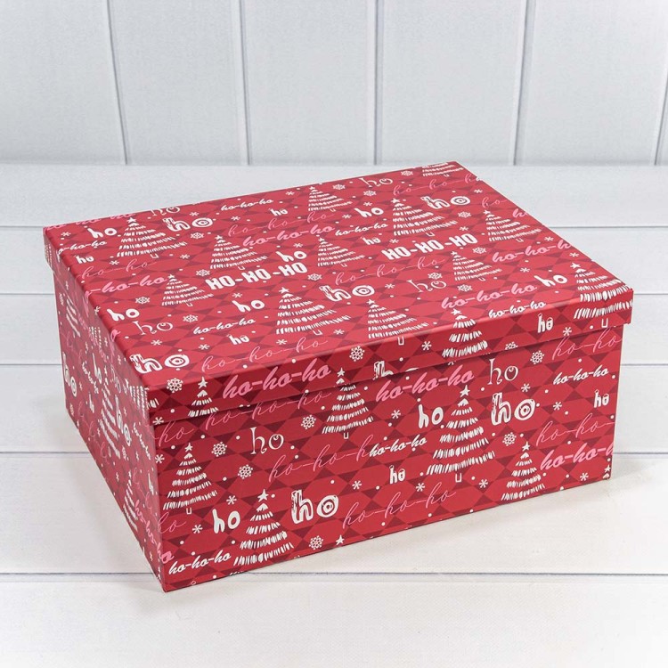 730604/2628 Коробки Прямоугольные Набор 1/10 34*26*15,3 "Новый год" 1/6