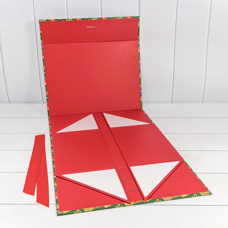 730229/3086 Коробка Прямоугольная 39*28*17,8 складная на магнитах "Новый год"-3086 1/24