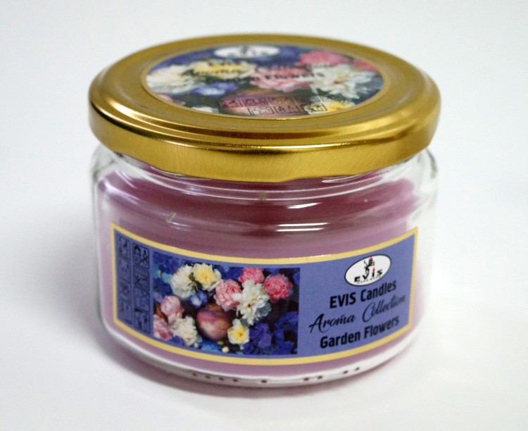 24009404031135 GARDEN FLOWERS Свеча ароматизированная в банке