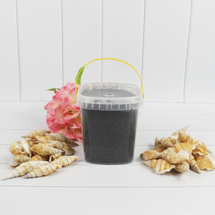 301527080920 Песок цветной черный (кварцевая крошка, фракция 0,5-1 мм) вес: 800г объем: 650мл