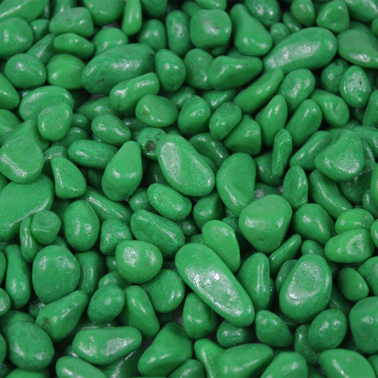 301788780A06 Галька цветная  зеленая (фракция 5-10 мм) вес: 760г объем: 400мл