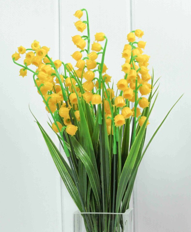 303-05-15/02 Искусственные цветы Ландыши 1/2 Желтые
