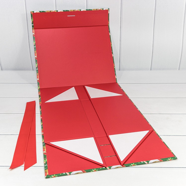 730228/3086 Коробка Прямоугольная 33,5*26*15,5 складная на магнитах "Новый год"-3086 1/32