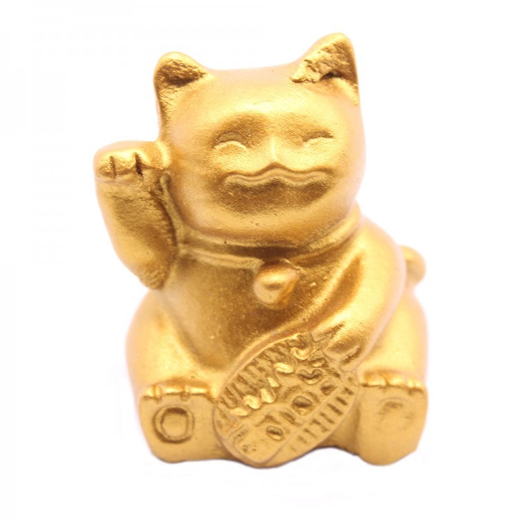 108214 Денежный кот (под золото) 3,5х3,5х4,5 см