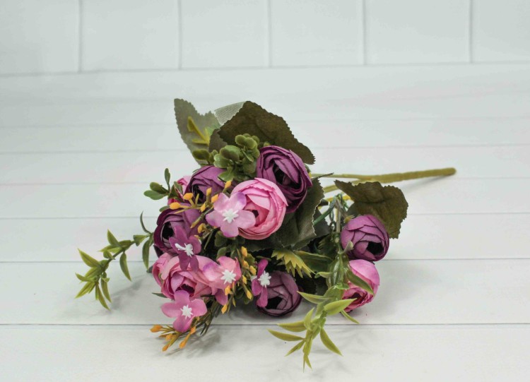 5002/22 Искусственные цветы Пионы Розовый (микс) 30см 1/1 