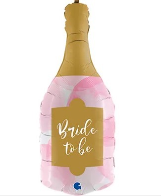 1207-4081 Шар фигура Бутылка шампанского BRIDE TO BE 1207-4081 Шар фигура Бутылка шампанского BRIDE TO BE