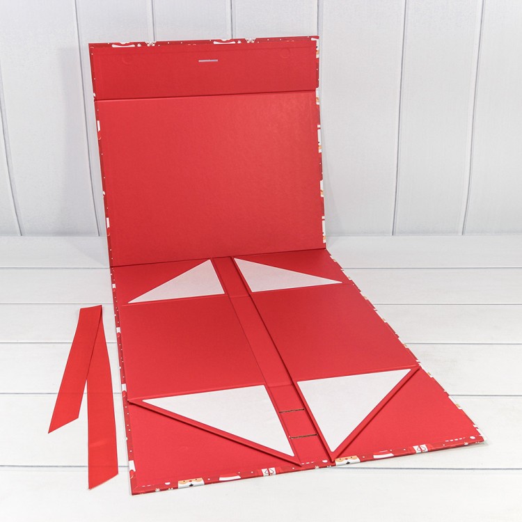 730229/3023 Коробка Прямоугольная 39*28*17,8 складная на магнитах "Новый год"-3023 1/24