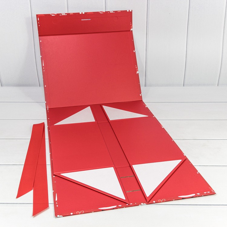 730228/3023 Коробка Прямоугольная 33,5*26*15,5 складная на магнитах "Новый год"-3023 1/32