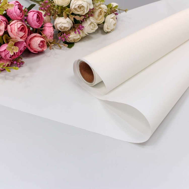 1657/2 Плёнка 0,58*10м матовая однотонная 55мкм Молочный 1/30 1657/2 Плёнка 0,58*10м матовая однотонная 55мкм Молочный 1/30