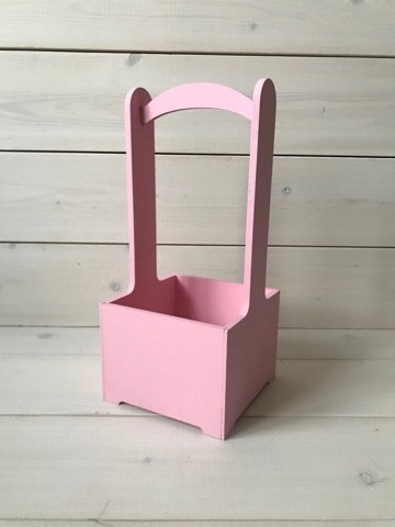 0010451 Ящик для декора 14х14х30 Розовый 0010451 Ящик для декора 14х14х30 Розовый