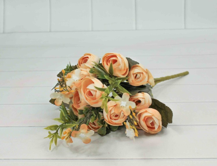 5002/11 Искусственные цветы Пионы Персиковый 30см 1/1 