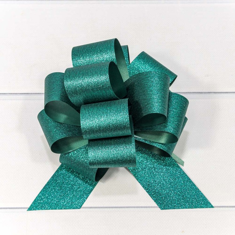 00052350H Бант-шар 5 см "Блеск" Тёмно-бирюзовый 1/50 1/1000