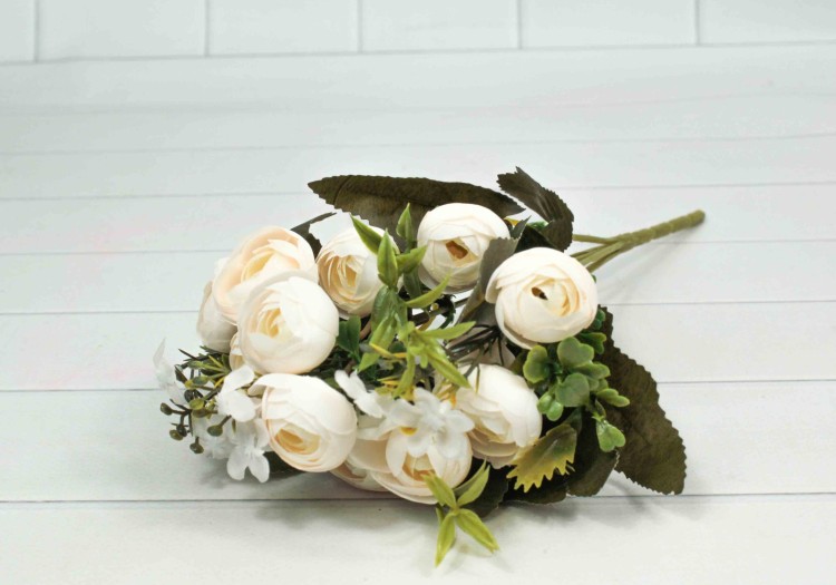 5002/77 Искусственные цветы Пионы Шампань 30см 1/1