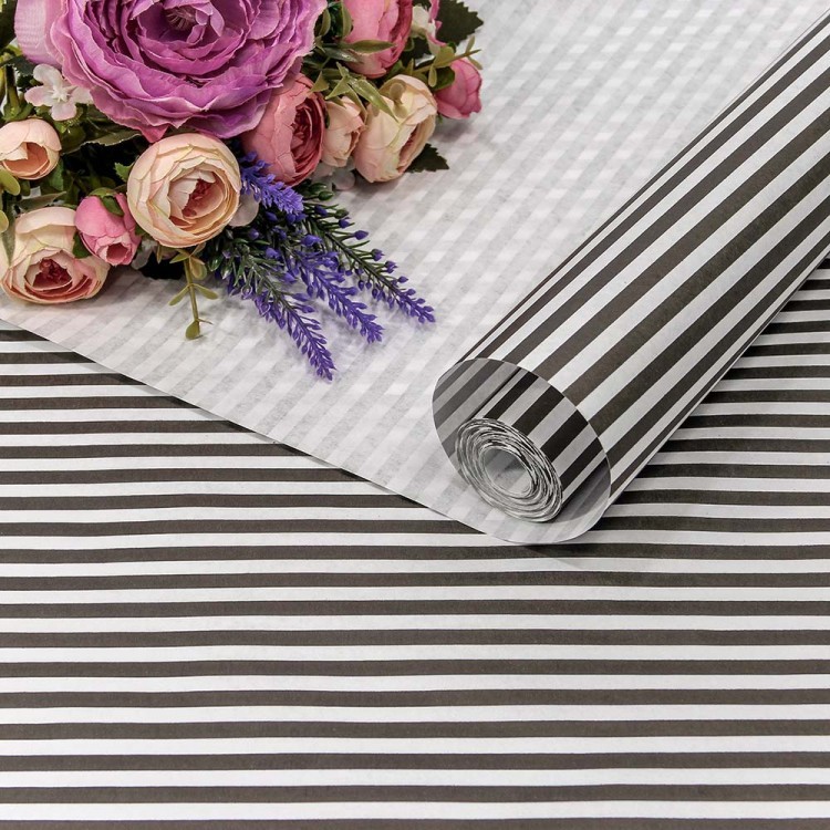 1405/04 Бумага Крафт 0,5*10м белёная 70г "Полоски" Чёрный 1/16 1405/04 Бумага Крафт 0,5*10м белёная 70г "Полоски" Чёрный 1/16