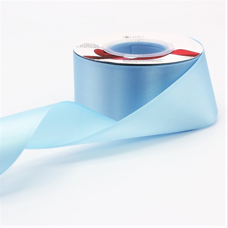 553-38/311 Лента атласная полиэстер класс А 3,8 см*25 ярдов светло-голубой 553-38/311 Лента атласная полиэстер класс А 3,8 см*25 ярдов светло-голубой