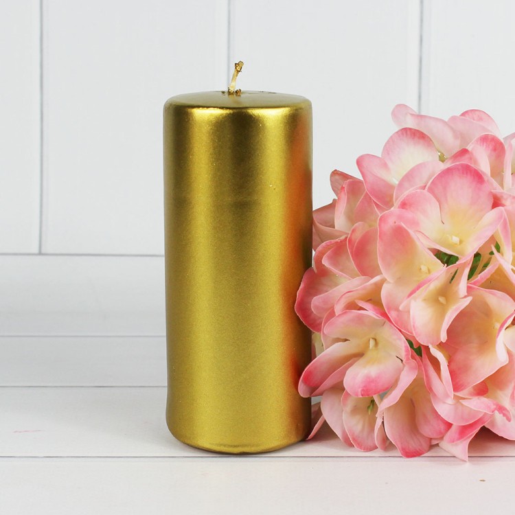 1380453000 Цилиндр 50 Н150 свеча парафиновая, золото