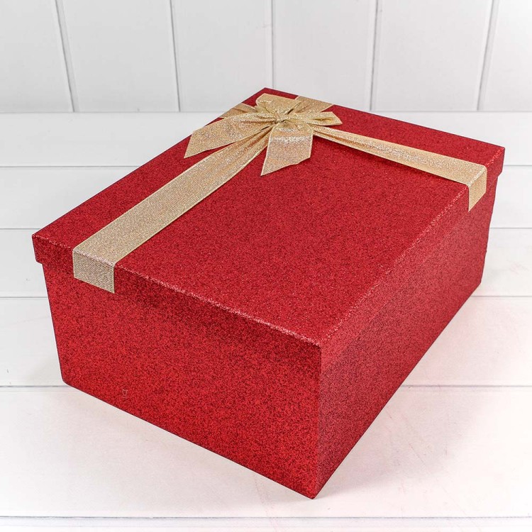 730604/0116 Коробки Прямоугольные Набор 1/10 34*26*15,3 "Блеск" Красный 1/4