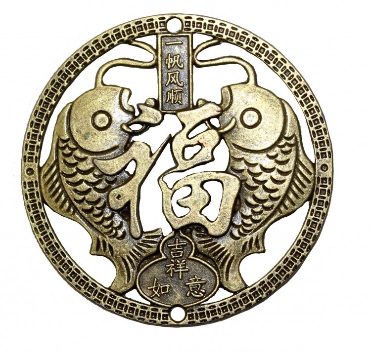 888997-24 Монета "Два карпа" d=60 мм 888997-24 Монета "Два карпа" d=60 мм