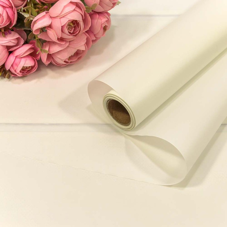 001353/1 Плёнка 0,58*10м с перламутровым отливом 50мкм Белый 1/30