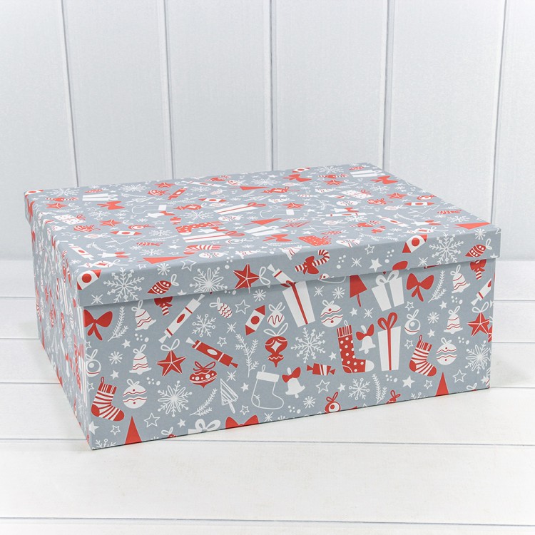 730902/2288 Коробки Прямоугольные Набор 1/15 42,5*33*17,6 "Новый год"-2288 1/2