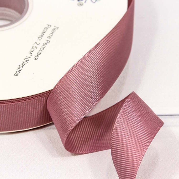 563-25/75 Лента Репсовая 2,5см*100ярд Серовато-пурпурный 1/13 1/52 563-25/75 Лента Репсовая 2,5см*100ярд Серовато-пурпурный 1/13 1/52