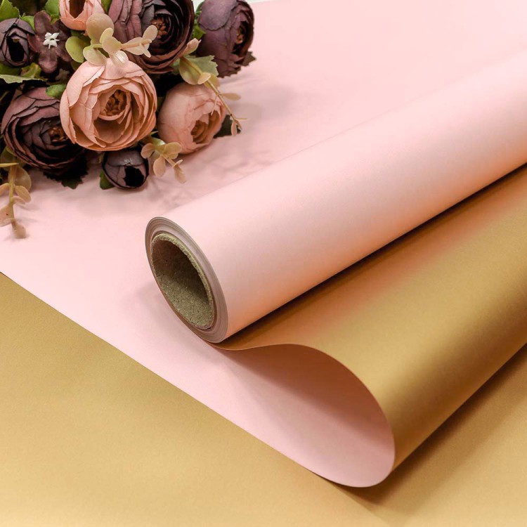 1611/7422 Плёнка 0,58*10м матовая двухсторонняя 60мкм Золотой/Розовый-7422 1/30 1611/7422 Плёнка 0,58*10м матовая двухсторонняя 60мкм Золотой/Розовый-7422 1/30