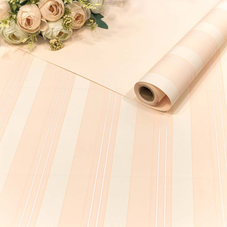 001389/1 Плёнка 0,58*10м матовая "Полосы" 60мкм Персиковый 1/30 001389/1 Плёнка 0,58*10м матовая "Полосы" 60мкм Персиковый 1/30