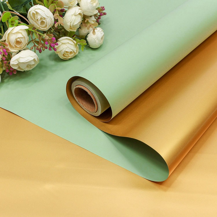 1611/558 Плёнка 0,58*10м матовая двухсторонняя 50мкм Золотой/Бледно-зелёный 1/30 1611/558 Плёнка 0,58*10м матовая двухсторонняя 50мкм Золотой/Бледно-зелёный 1/30