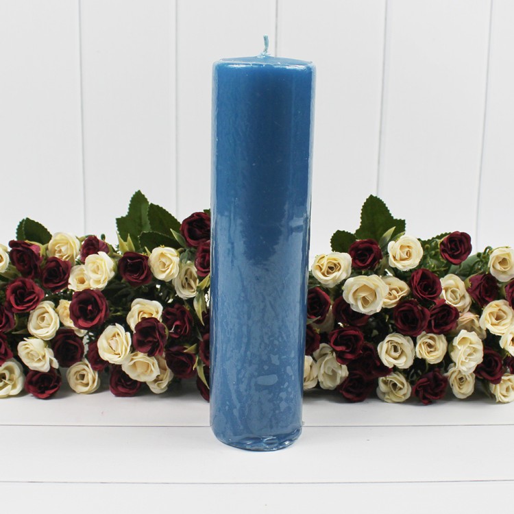 1380440700 Цилиндр 50 Н200 свеча парафиновая, лазурный, шт