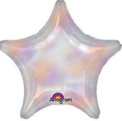 1205-0111 Шар Блеск Звезда 45см Iridescent