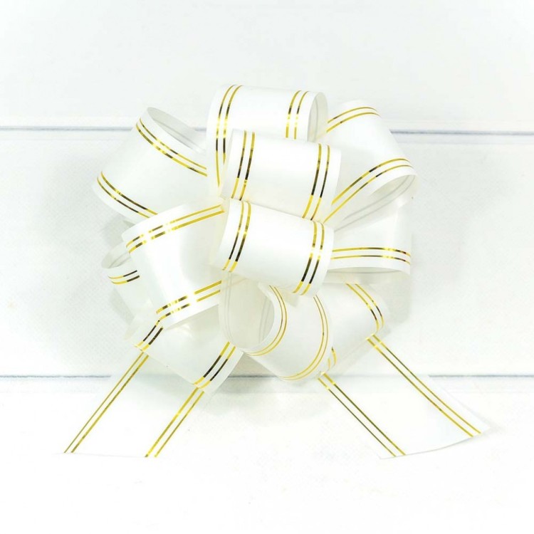 000525-50 Бант-шар 5 см с золотой полосой (микс) 1/50 1/2000