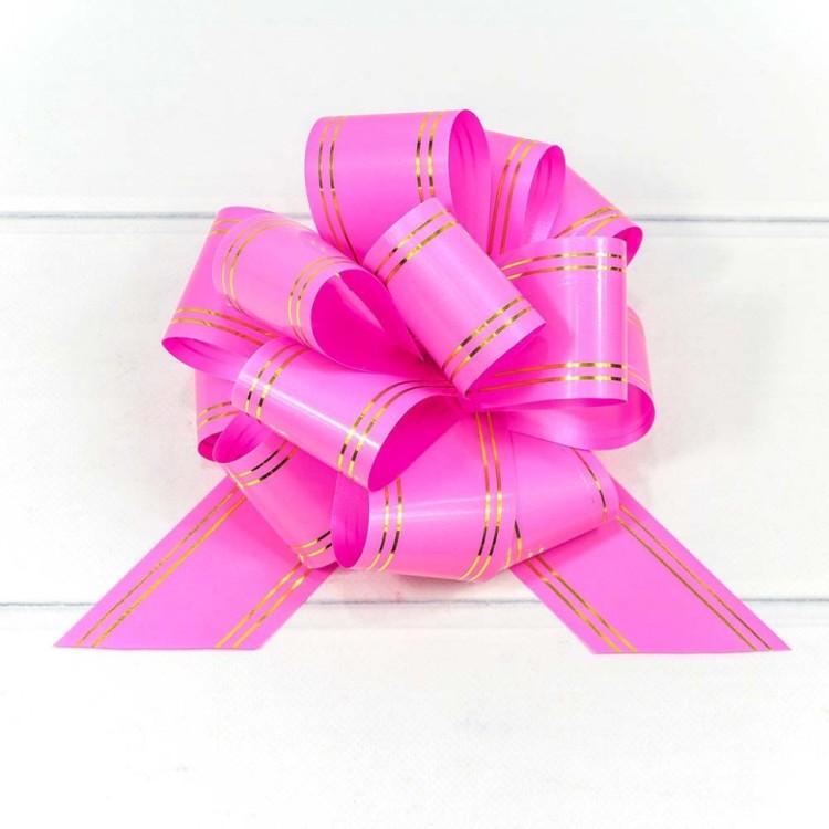 000525-50 Бант-шар 5 см с золотой полосой (микс) 1/50 1/2000