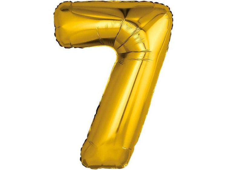 1207-3818 ЦИФРА 7 40" Металлик Gold 1207-3818 ЦИФРА 7 40" Металлик Gold