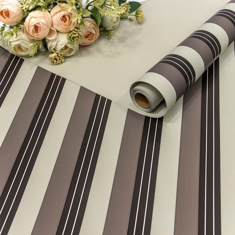 001389/8 Плёнка 0,58*10м матовая "Полосы" 60мкм Серый 1/30 001389/8 Плёнка 0,58*10м матовая "Полосы" 60мкм Серый 1/30